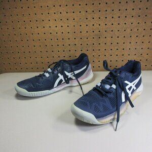 Asics Navy and White Athletic Shoes